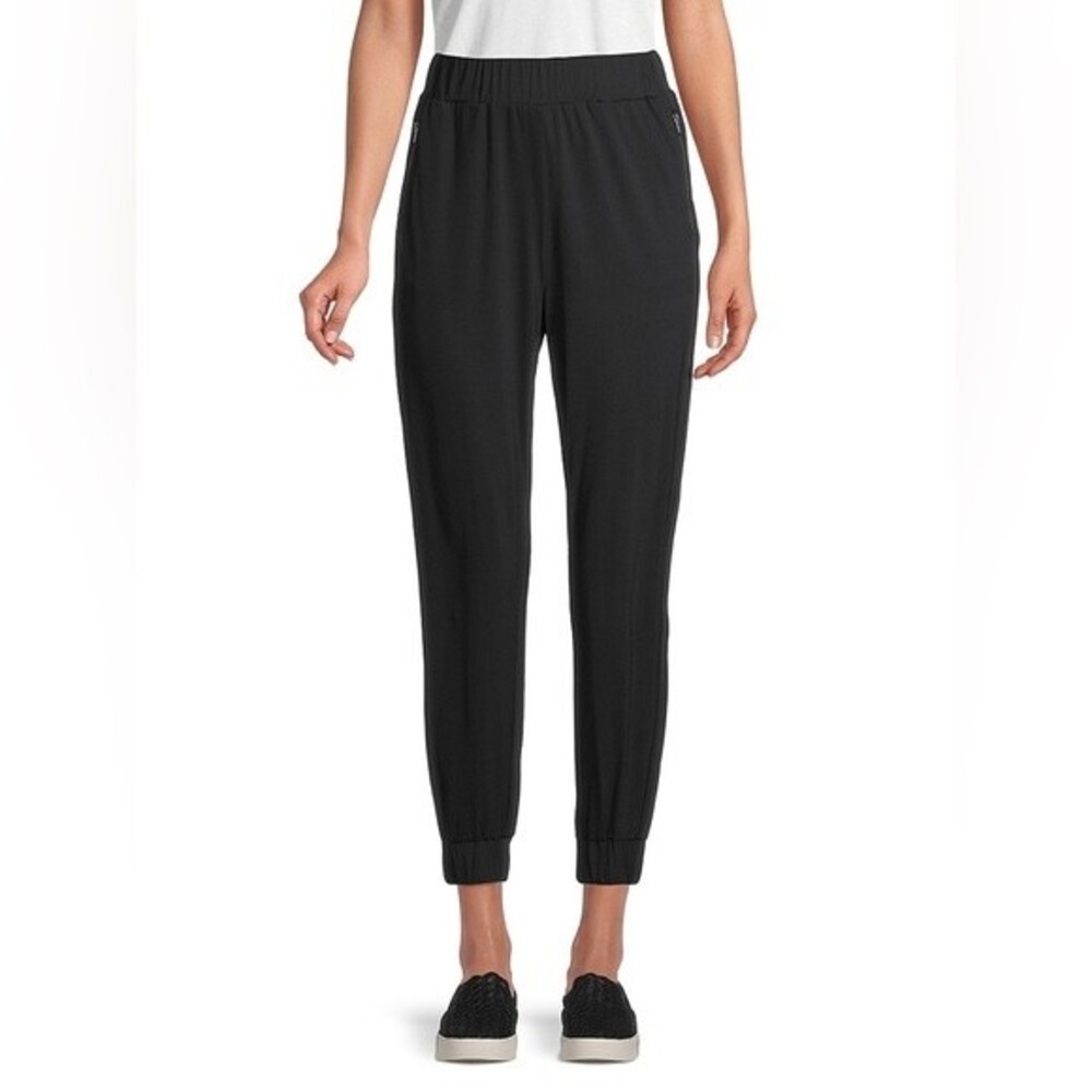 Bagatelle Collection Zipper Pockets High Rise Black Joggers S NWOT